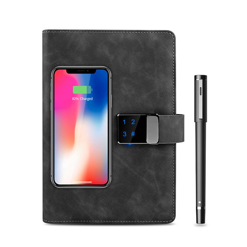 Блокнот Business Powerbank з цифровим замком/бездротовою зарядкою/USB флешкою - фото 2