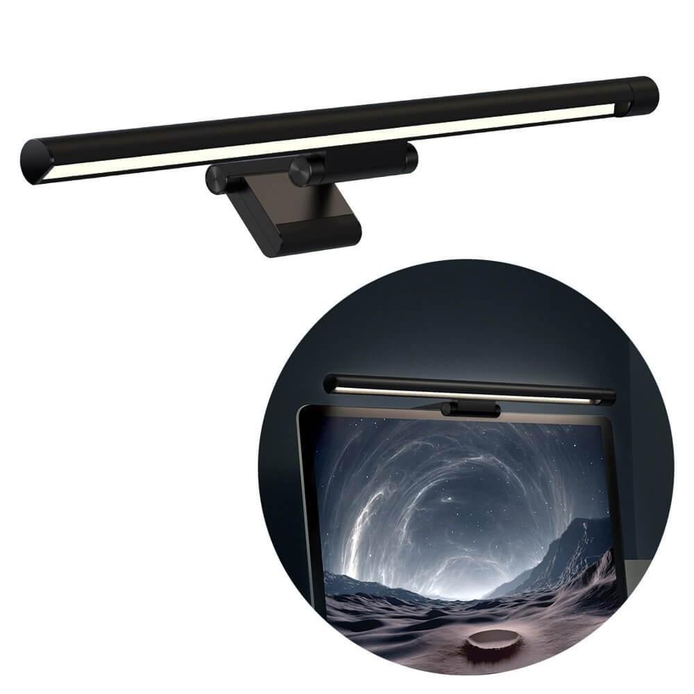 Лампа на монітор LED Baseus i-wok Series USB Asymmetric Light Source Screen Hanging Light Pro Black (587369) - фото 4