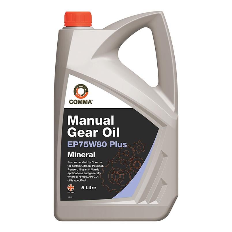 Масло трансмиссионное Comma Gear Oil EP75W-80 PLUS 5 л