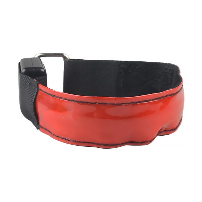 Светодиодный браслет Lesko для бега Red (15046971)