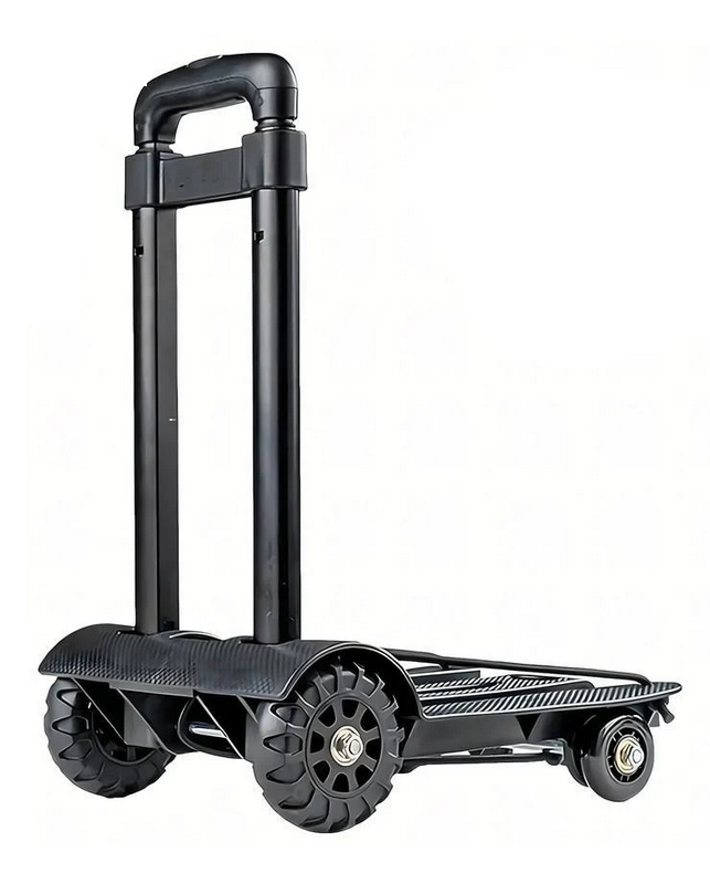 Складная тележка-платформа с телескопической ручкой/резиновые фиксаторы-стяжки с крючками