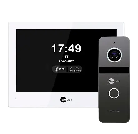 Відеодомофон NeoLight MEZZO Hybrid та SOLO IPW 10,1" Білий (31153101)