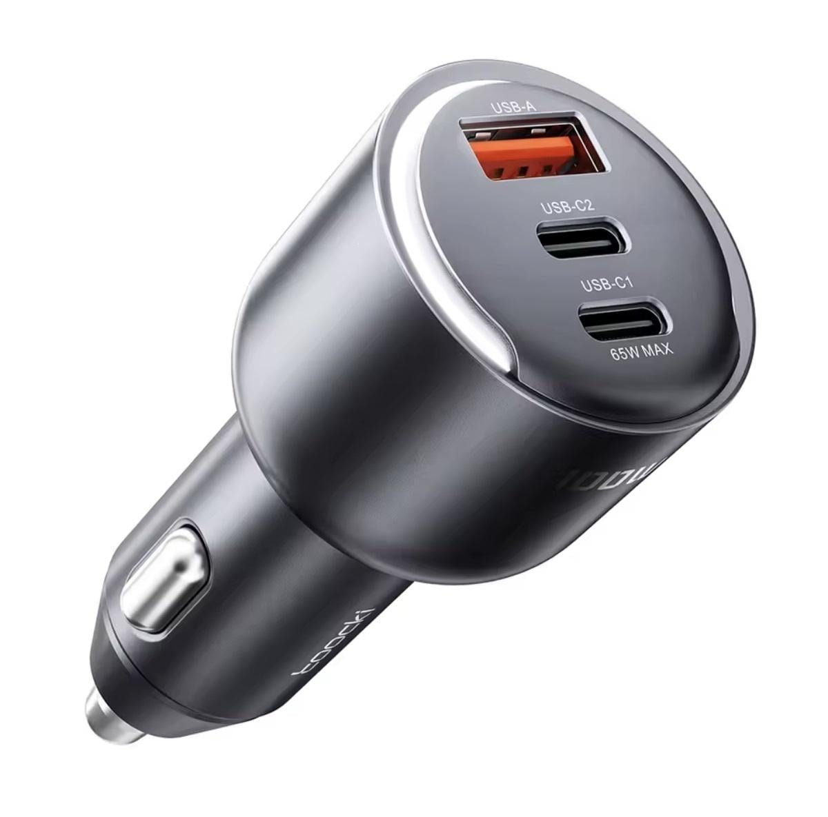 Зарядний пристрій автомобільний Toocki 100W 2 Type-C 65w/1 USB 35w (34298473)