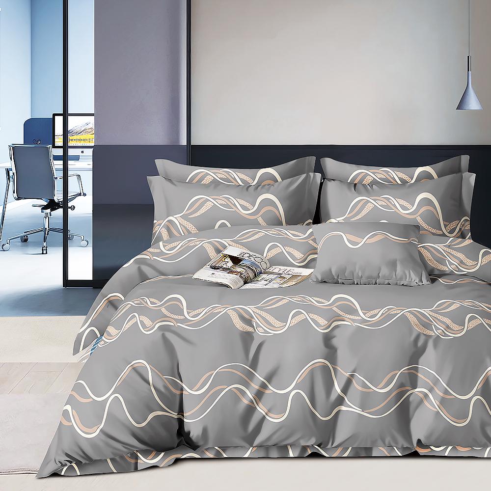 Комплект постельного белья Zastelli YY208 полуторный сатин 145х210 см Разноцветный (22350)