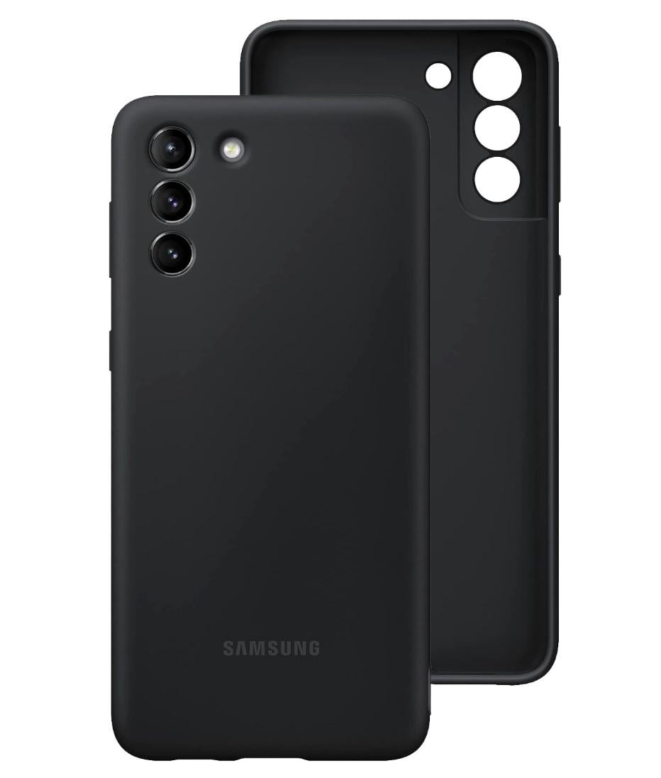 Чехол Samsung Galaxy S21 Plus 5G SM-G996 Silicone Cover White Силикон Черный