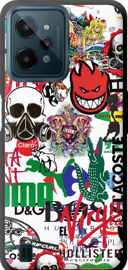 Чохол на Realme C31 Many different logos (4022b-2593-42517) Чохол на Realme C31 Many different logos (4022b-2593-42517)