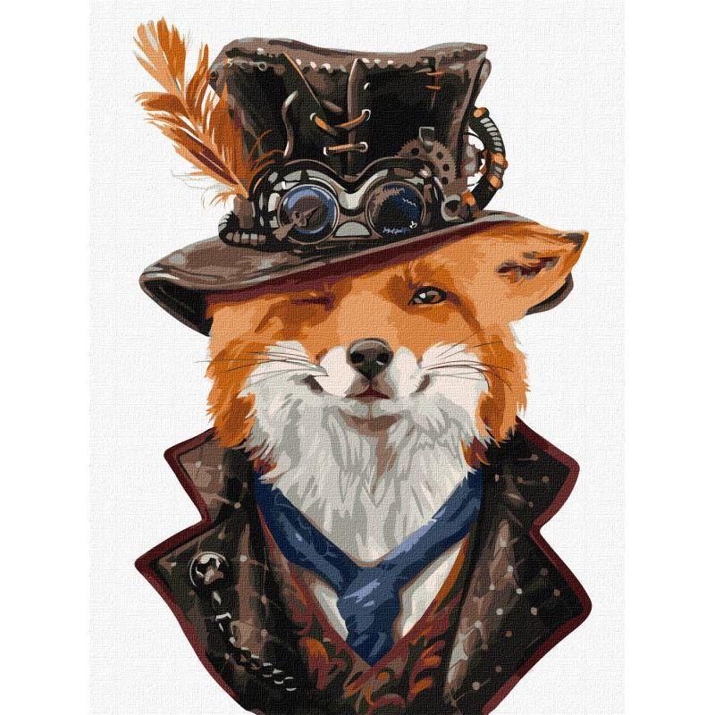 Картина за номерами Ideyka Стімпанк-лис KHO4364 30x40 см (RLT26742)