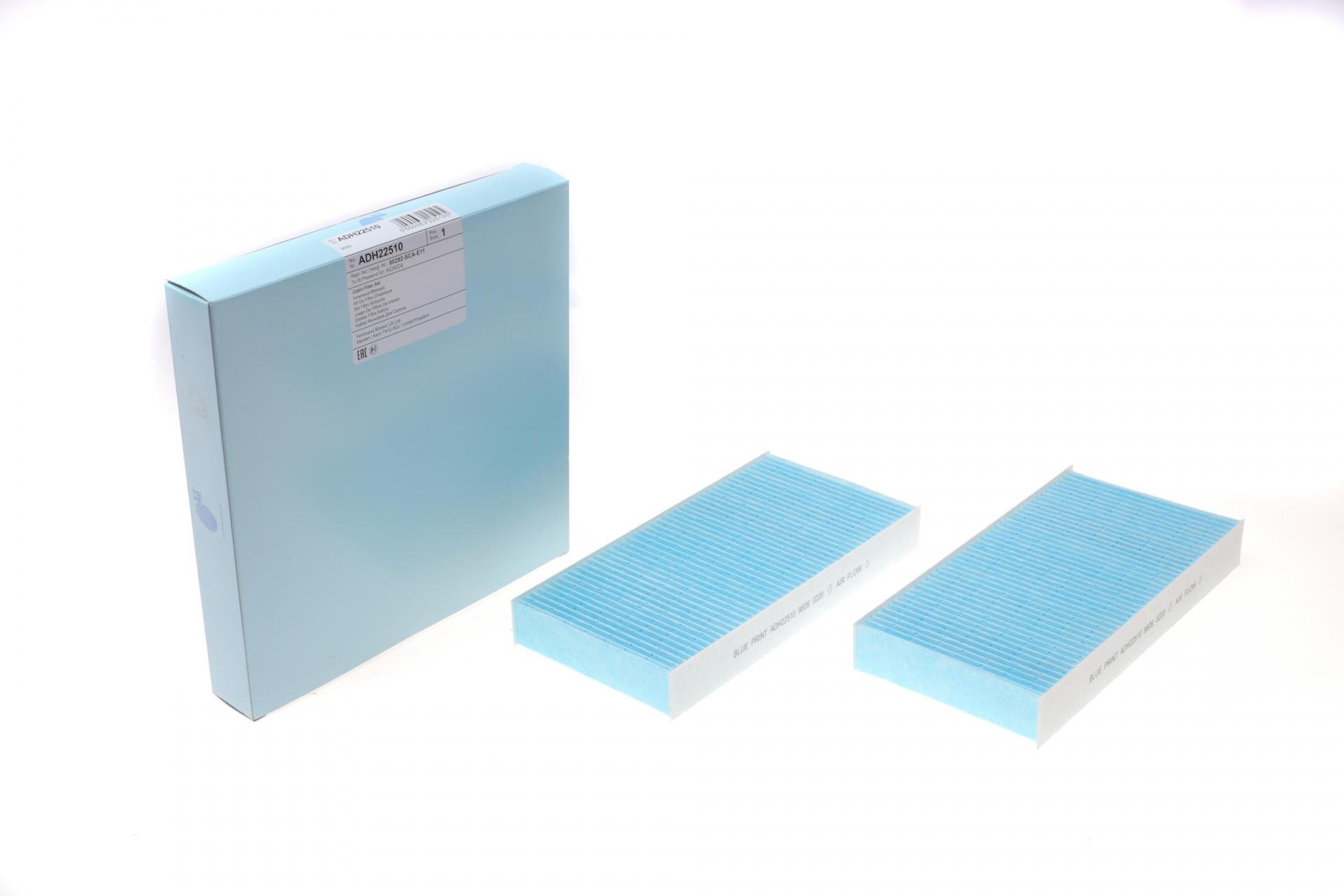 Фильтр салона BLUE PRINT для Honda Civic 1,3-2,0 01-13/CR-V 01-07 2 шт. (ADH22510)