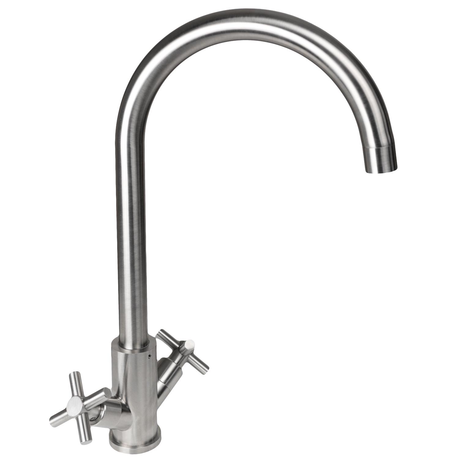 Смеситель для кухни Platinum Germece 3105 PLS-A27843 двухвентильный Сатин (151371) Смеситель для кухни Platinum Germece 3105 PLS-A27843 двухвентильный Сатин (151371)