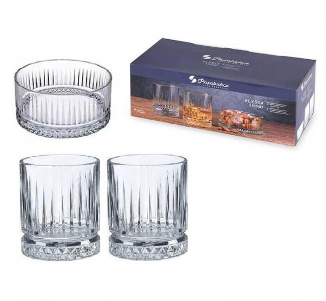 Набір склянок і салатник Pasabahce Elysia 96817 3 пр. (119561)