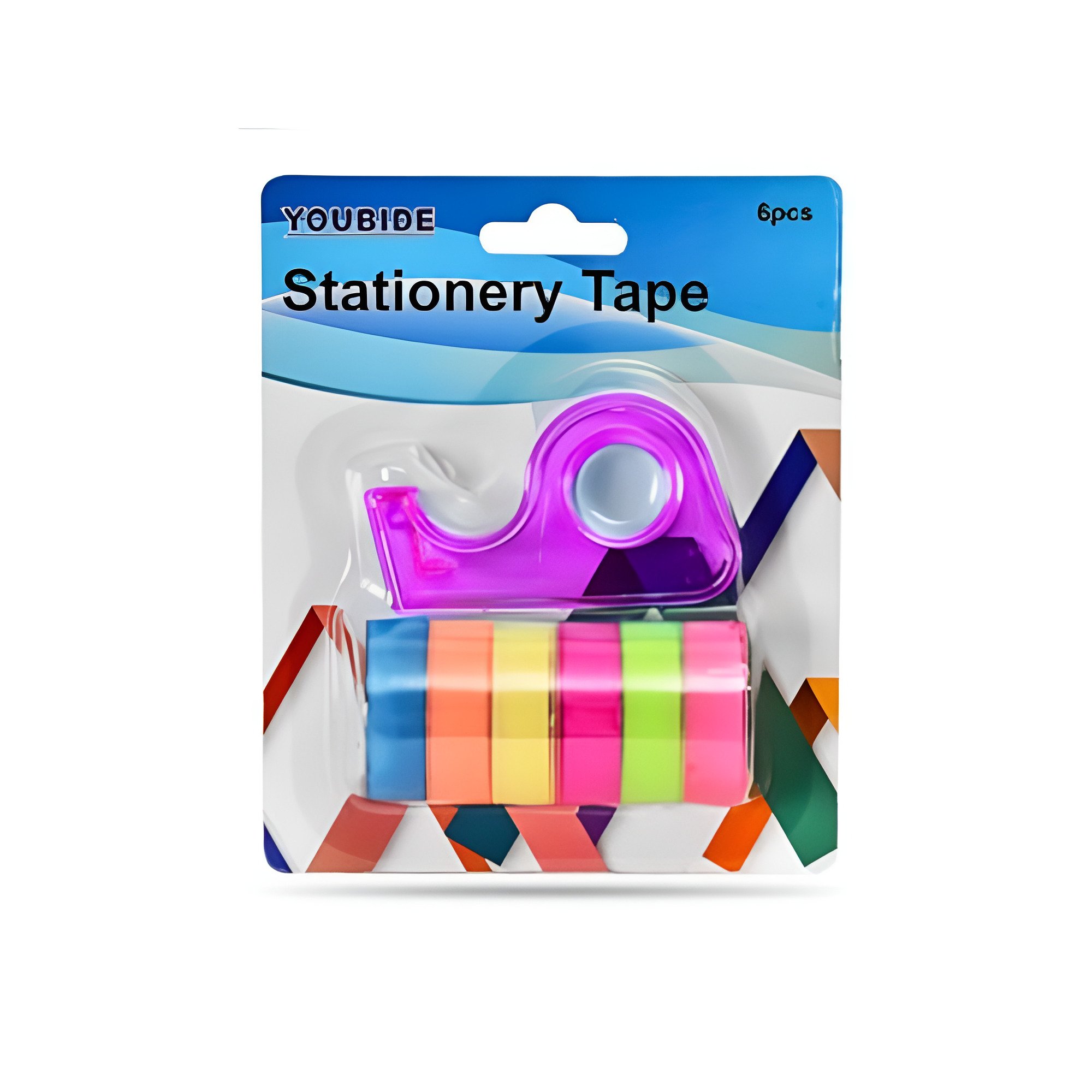 Диспенсер для скотча YOUBIDE WW01251ST в комплекте с 6 лентами Фиолетовый (25307799)