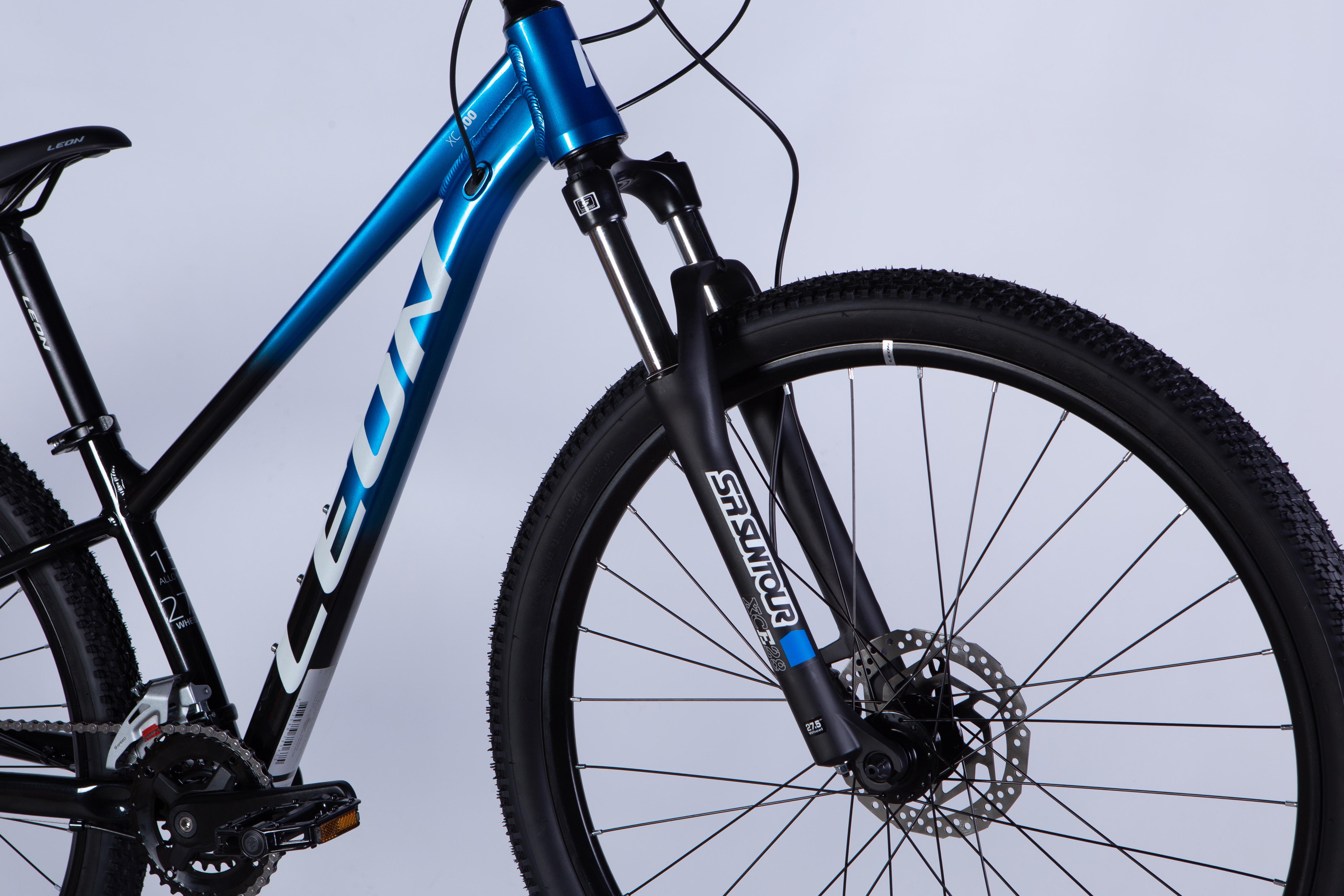 Велосипед Leon 2025 XC 100 HDD AL 27,5" рама 13" Синий с черным (OPS-LN-27,5-036) - фото 5 Велосипед Leon 2025 XC 100 HDD AL 27,5" рама 13" Синий с черным (OPS-LN-27,5-036) - фото 5