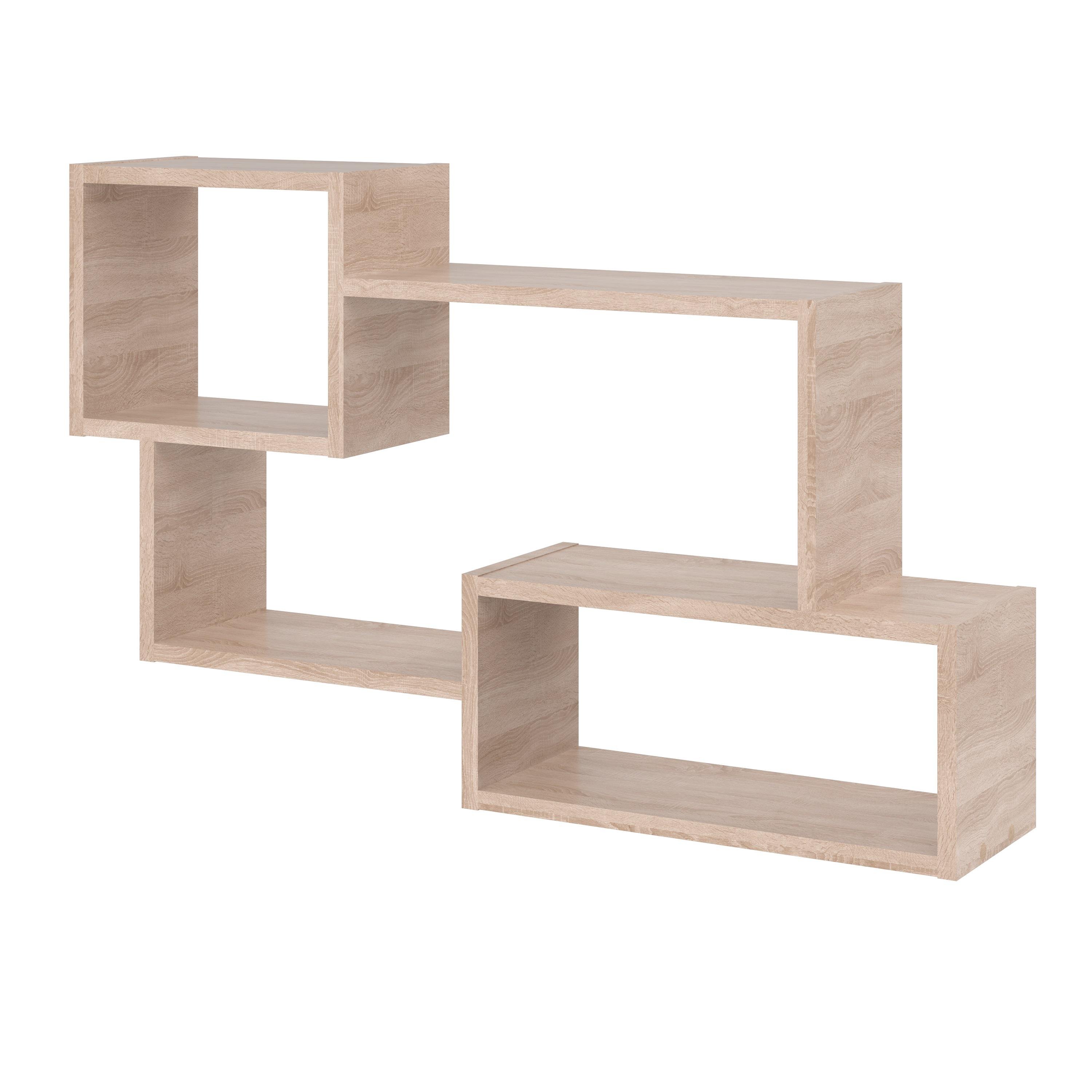 Полка настенная MEBLIBUD TIFFANY открытая Дуб сонома