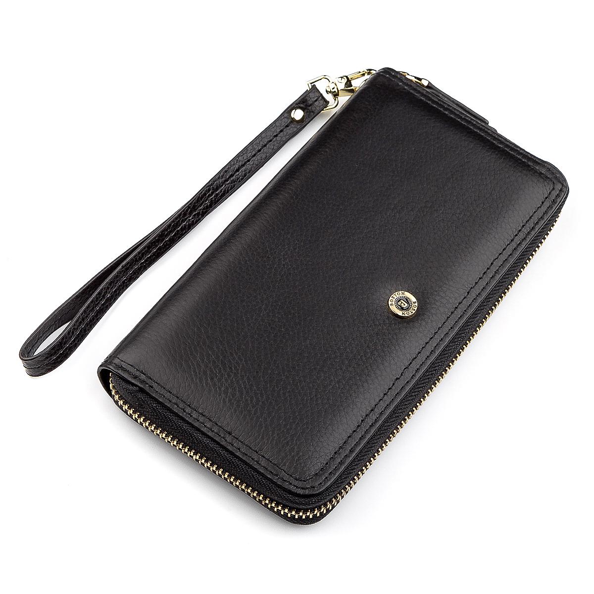 Гаманець жіночий Boston 18465 шкіра Чорний