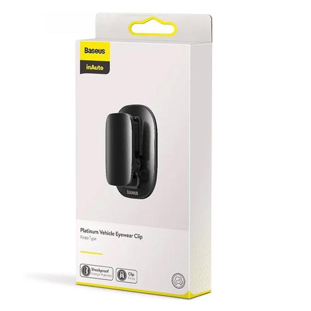 Автотримач для окулярів Baseus Platinum Eyewear Clip Чорний (ACYJN-A01) - фото 7 Автотримач для окулярів Baseus Platinum Eyewear Clip Чорний (ACYJN-A01) - фото 7