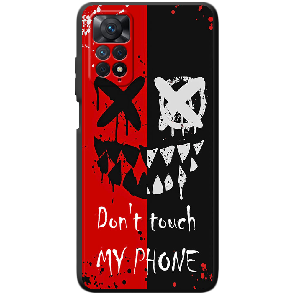 Чехол BoxFace Xiaomi Redmi Note 11 Pro Bad Smile Черный силикон (44185-up2468-44083)