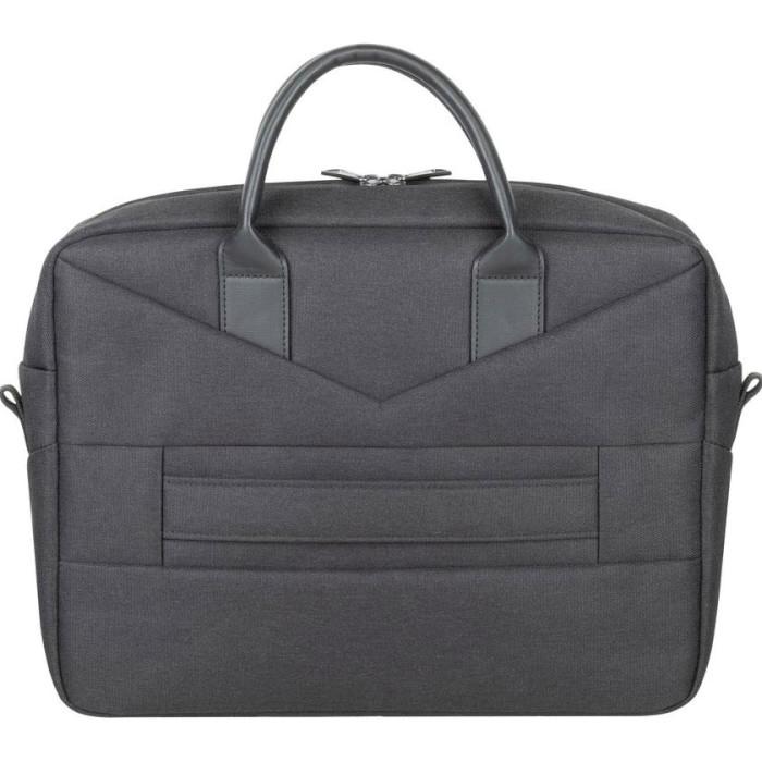 Сумка для ноутбука Rivacase Clark 8124 Polyester Zipper Black (25441752) - фото 3