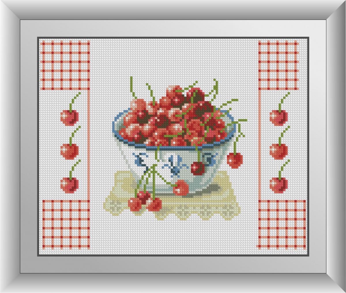 Алмазна мозаїка Dream Art Стигла черешня 24x30 см (1309825651)