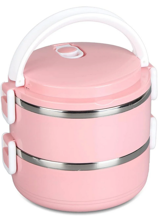 Ланч-бокс Toff 1400 мл Розовый (407077)