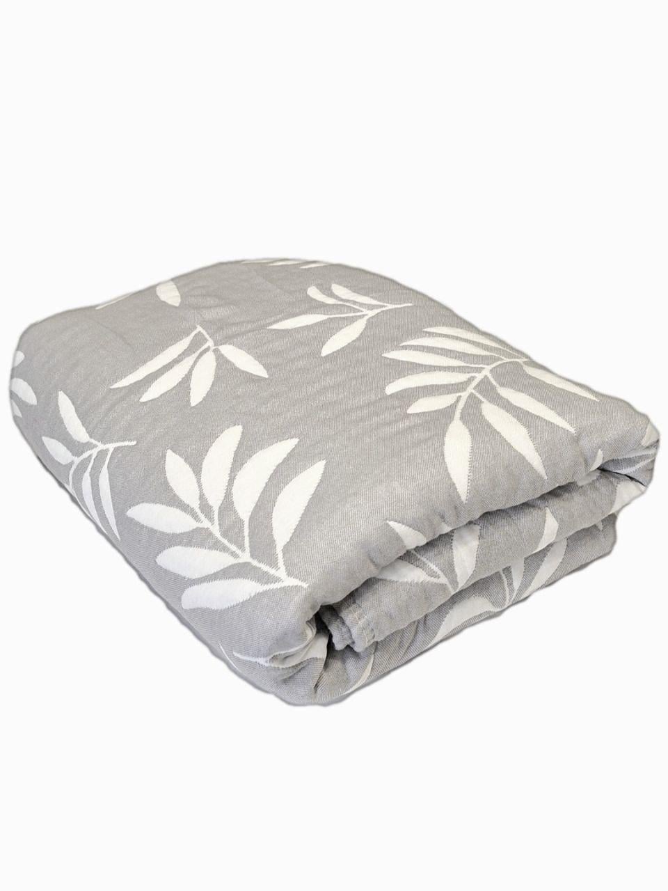 Покрывало муслиновое Colorful Home Веточки 200x230 см Серый (946)