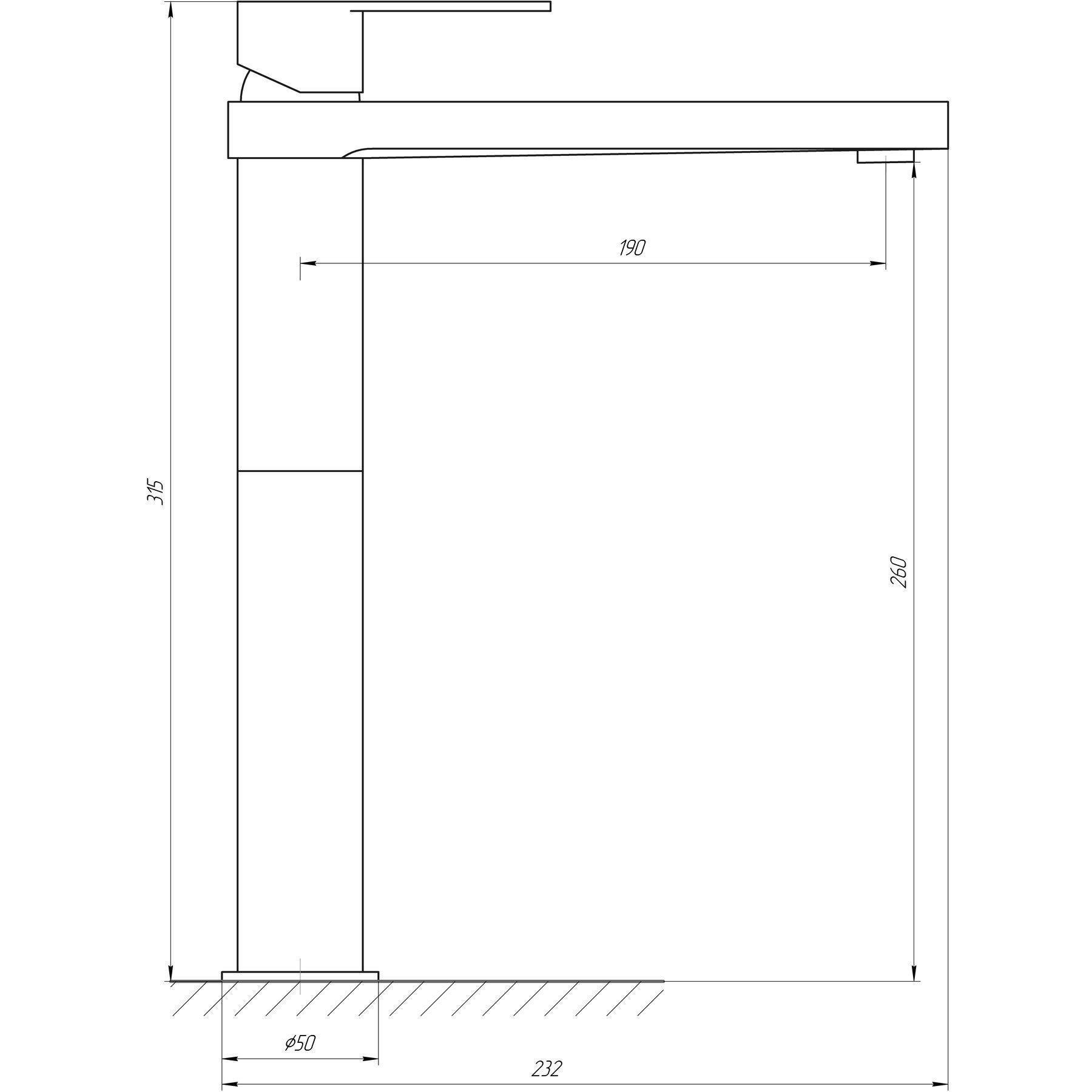 Набор смесителей с чашей в едином стиле Sardinia Black-S 4в1 Черный матовый (2020210355) - фото 16