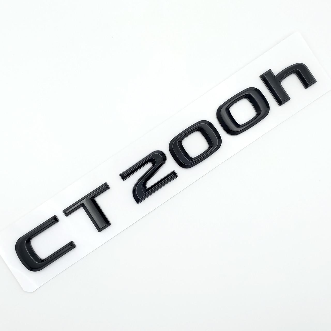 Эмблема надпись CT200h Lexus ABS 19,5х2,1 см Черный глянцевый (2702866086)