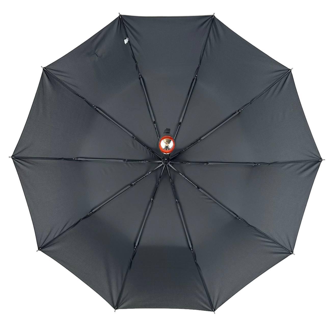 Зонт мужской полуавтомат Bellissimo антивитер Черный (0458-1) - фото 4 Зонт мужской полуавтомат Bellissimo антивитер Черный (0458-1) - фото 4