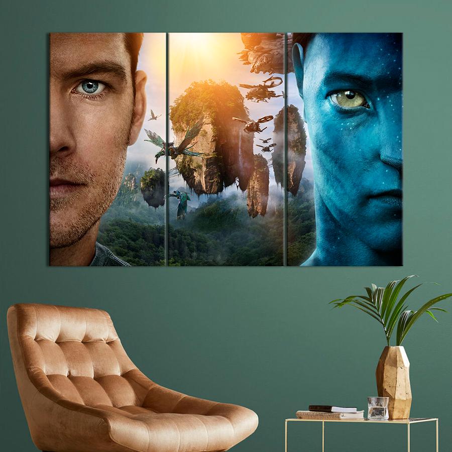 Настенний декор Сэм Уортингтон из фильма Аватар 156x100 см (A4-3)