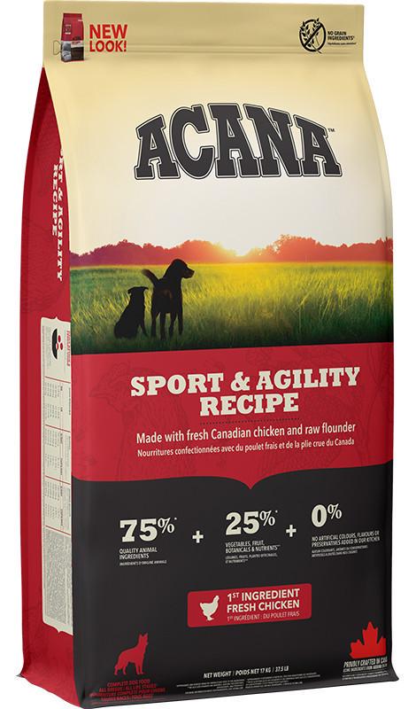 Корм для активных собак Acana SPORT&AGILITY RECIPE 17 кг (1262)