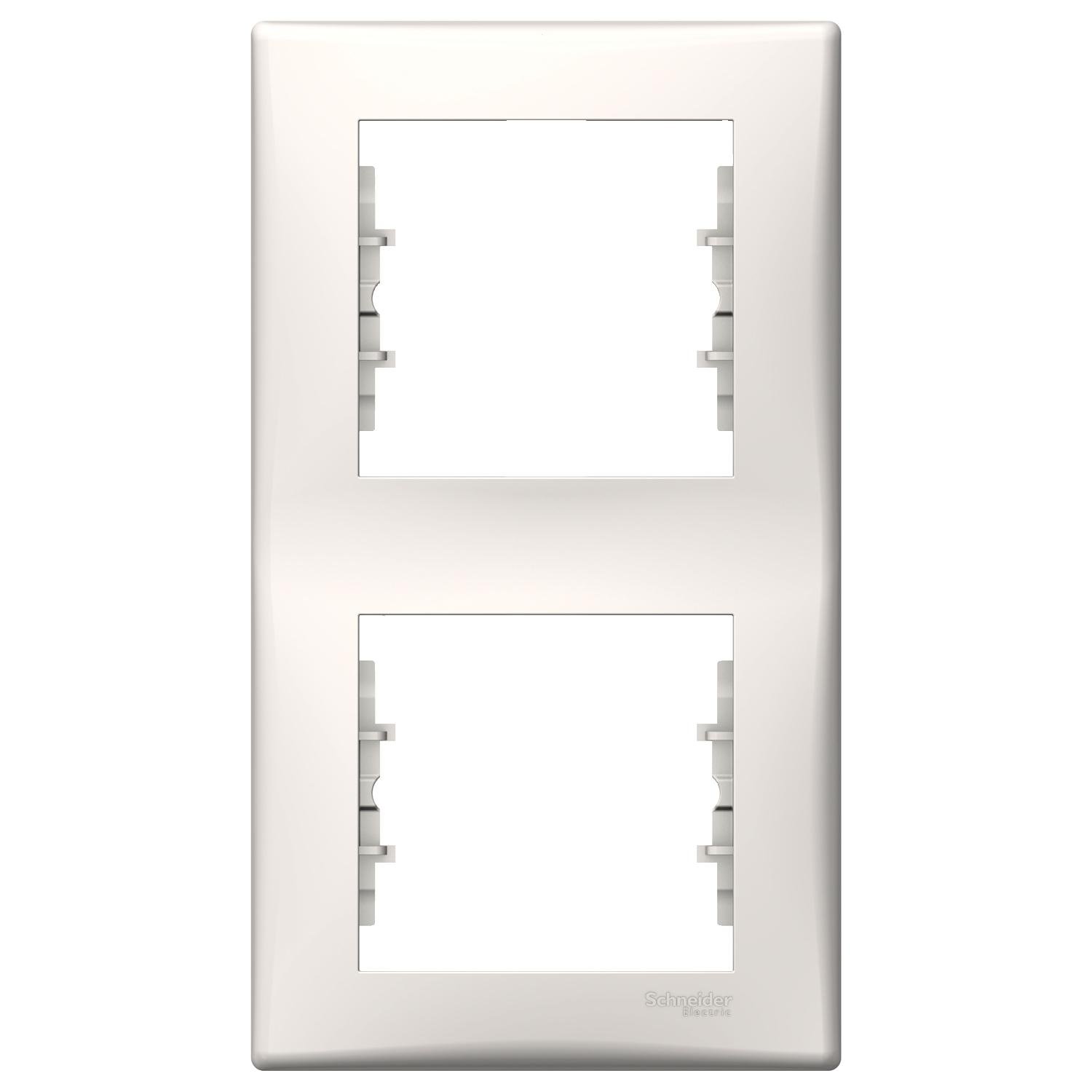 Рамка для розетки Schneider Electric SDN5801123 2-я вертикальная Слоновая кость (75530)