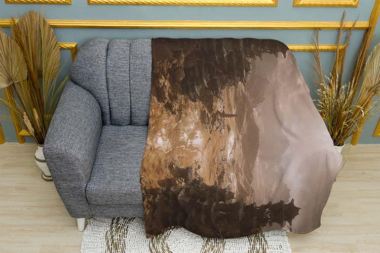 Плед Ancient Temples Desert Black Myth Wukong плюш однослойный 135х150 см (114368)