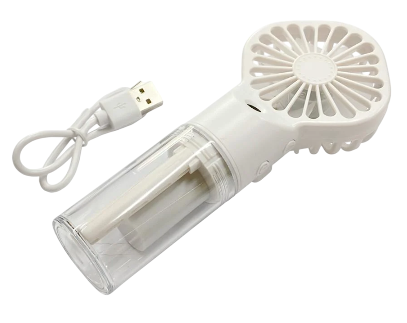 Вентилятор ручной с увлажнителем воздуха Белый (2781394714)