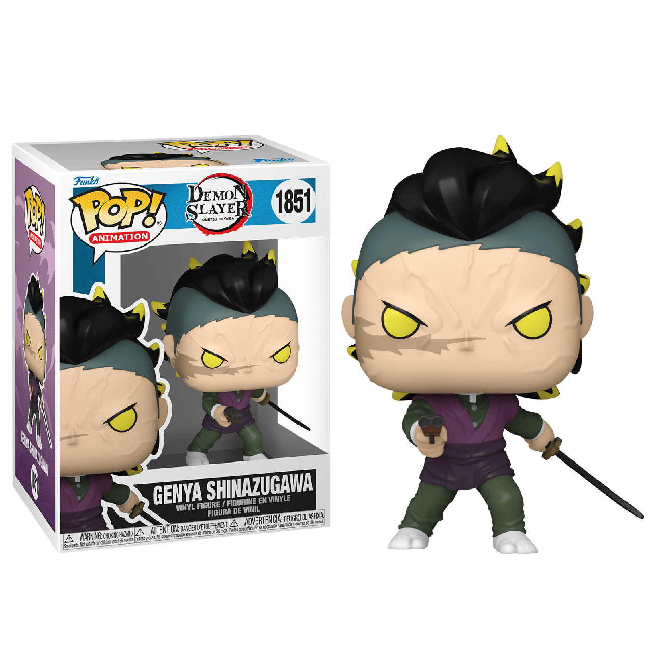 Фігурка Funko POP Генья Шинадзугава 1851 з аніме Клинок що розсікає демонів Demon Slayer (2800839451)