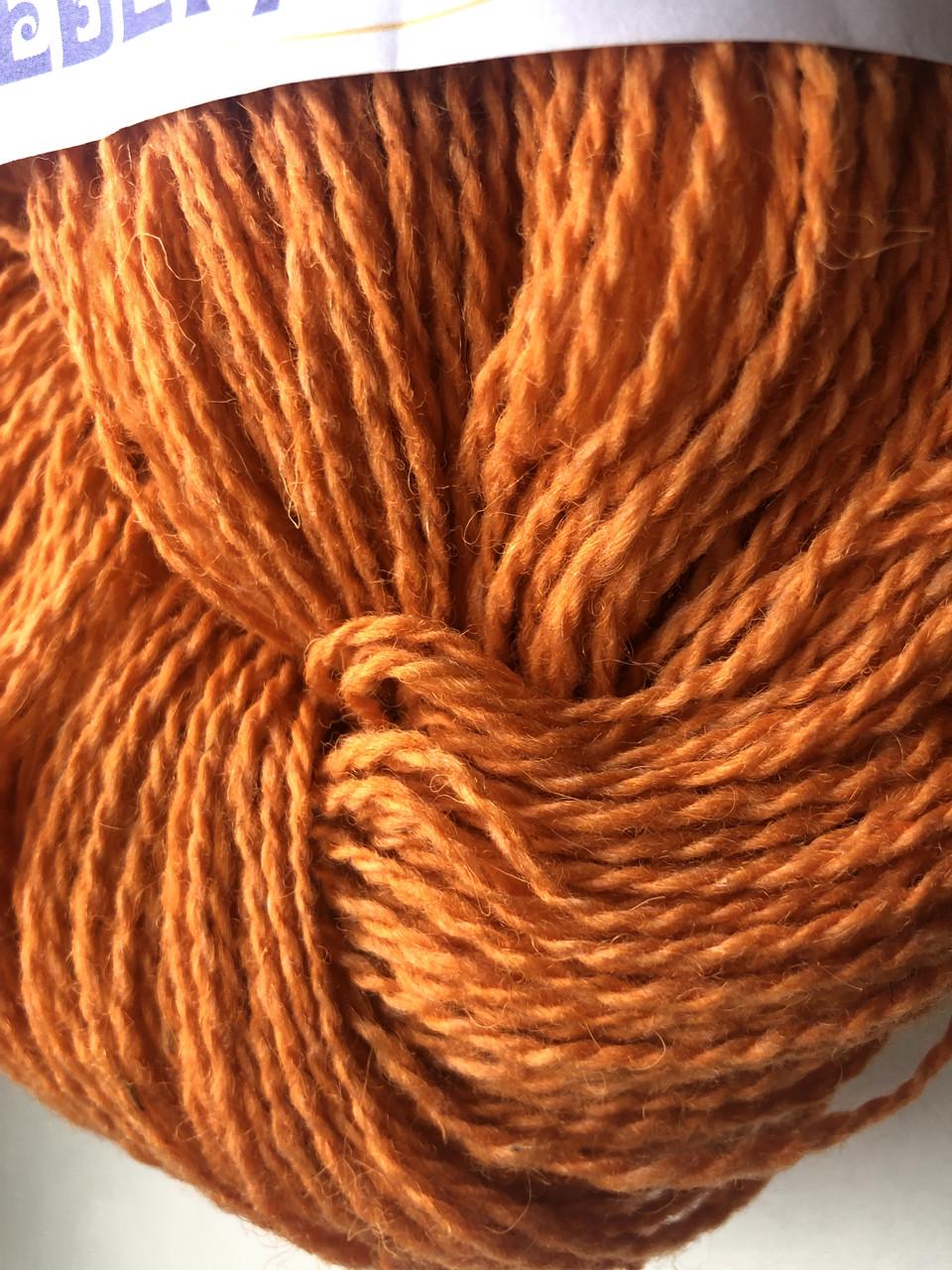 Пряжа Сиверяночка меринос Оранжевый (2112635805) - фото 3
