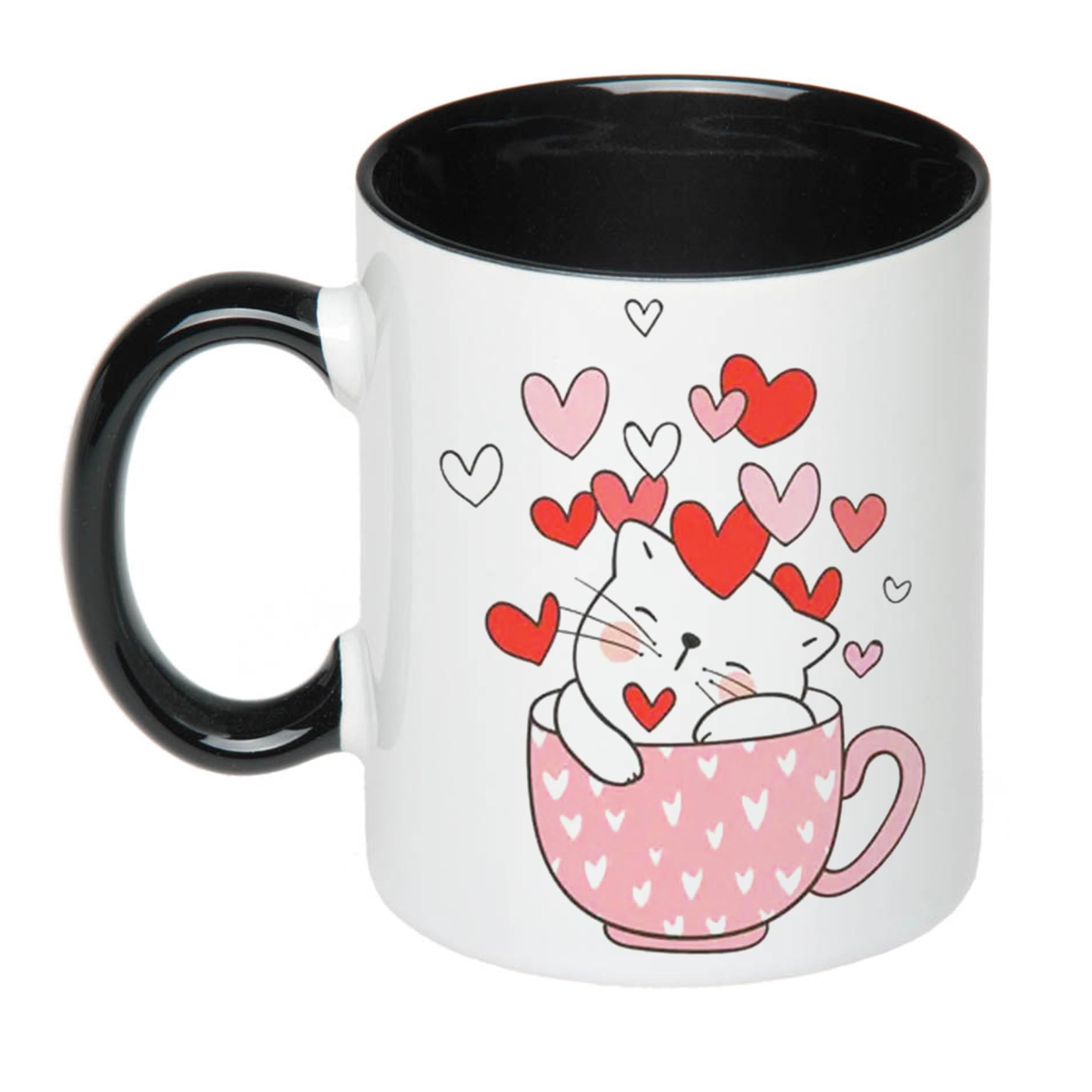 Чашка с принтом Love you 330 мл Черный(17518)