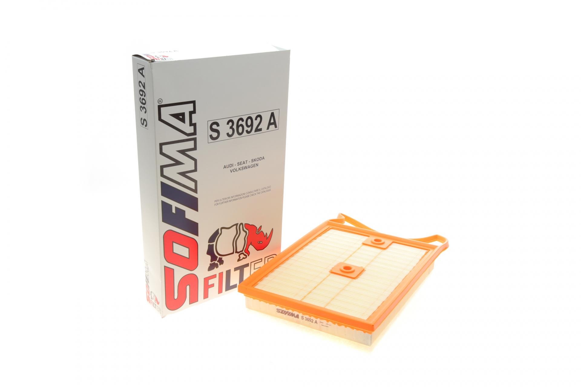 Фільтр повітряний SOFIMA для Audi A1/Skoda Fabia/Rapid/VW Polo 1,4D 14- (S 3692 A)