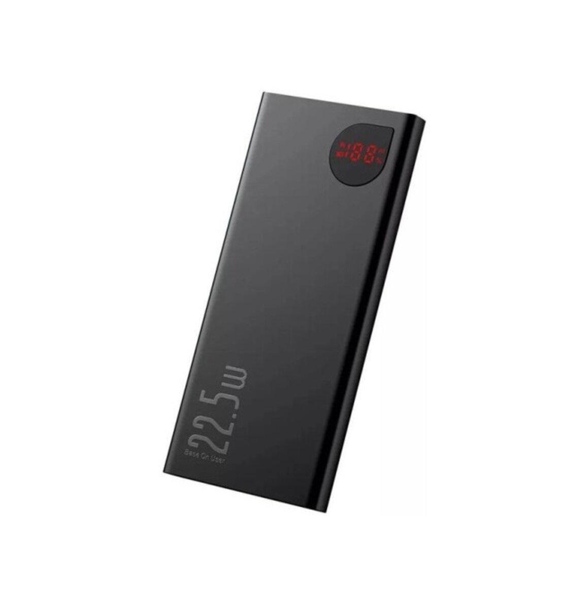 Повербанк BASEUS Adaman Metal Digital Display Quick Charge 10000 mAh 22,5W Li-pol Black (PPAD070001)