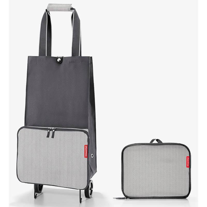 Хозяйственная тележка-трансформер Reisenthel 29x66x27 см 30 л Herringbone grey (HK7074) - фото 2 Хозяйственная тележка-трансформер Reisenthel 29x66x27 см 30 л Herringbone grey (HK7074) - фото 2