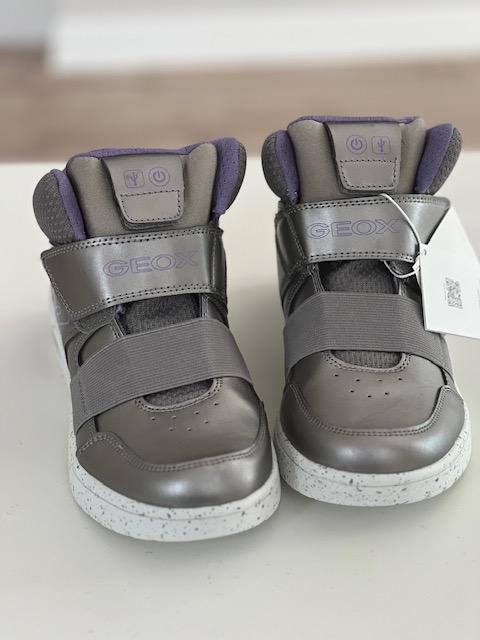 Кроссовки демисезонные Geox XLED с подсветкой р. 37 Silver/Lilac (19445592) - фото 9