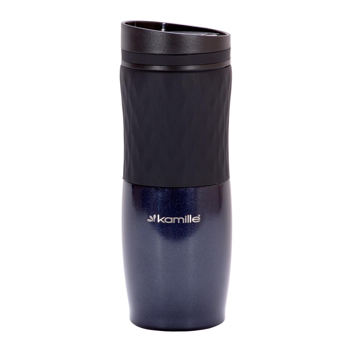 Термокружка Kamille KM-2047 из нержавеющей стали с TPR вставкой 500 мл Синий (1883389107) - фото 5 Термокружка Kamille KM-2047 из нержавеющей стали с TPR вставкой 500 мл Синий (1883389107) - фото 5
