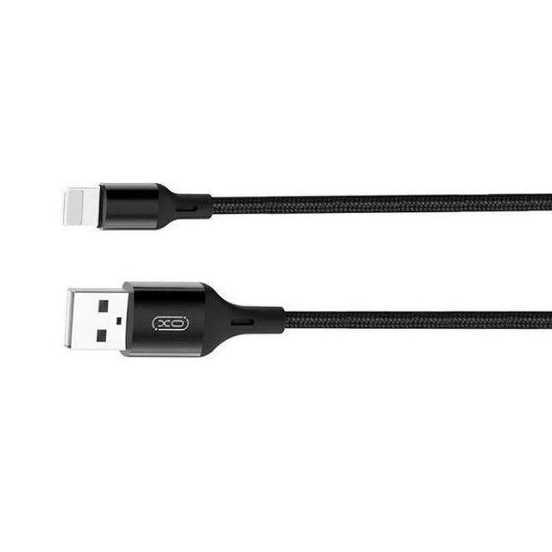 Кабель USB Xo NB143 Braided Lightning 1.5A 2 м Black (57916-0616)