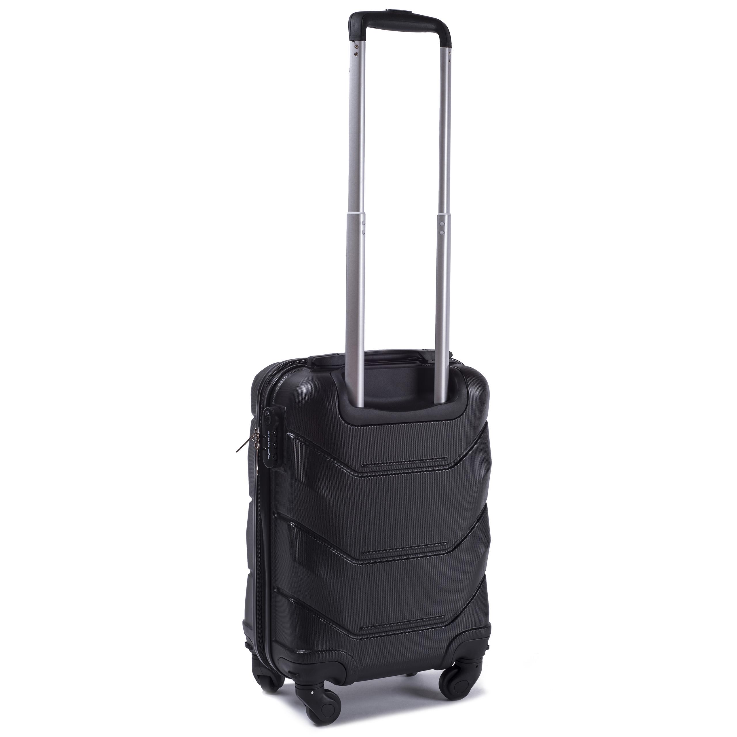 Валіза дорожня Wings 147 з полікарбонату S 55x38x23 см Чорний (10881127) - фото 2 Валіза дорожня Wings 147 з полікарбонату S 55x38x23 см Чорний (10881127) - фото 2