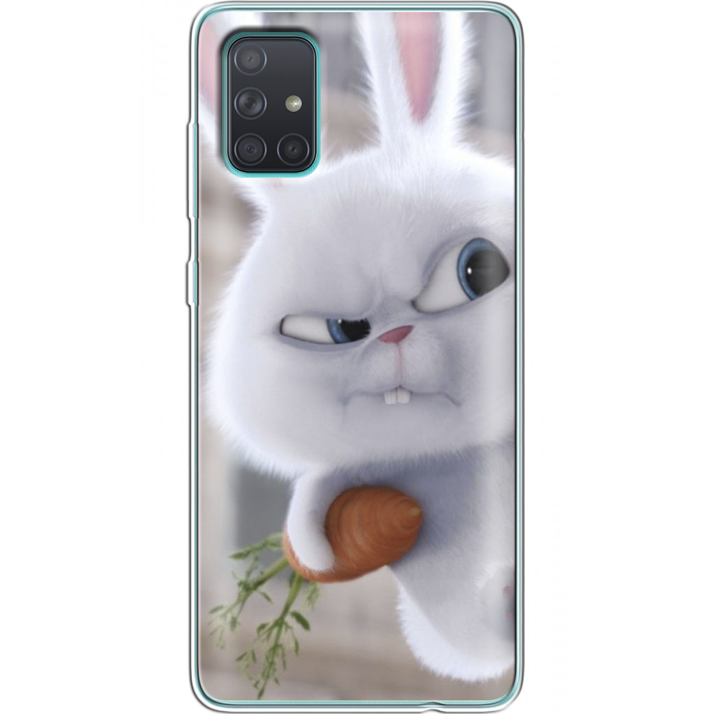 Чохол BoxFace Samsung A715 Galaxy A71 Rabbit Snowball Прозорий силікон (38850-up1116-38850) - фото 1