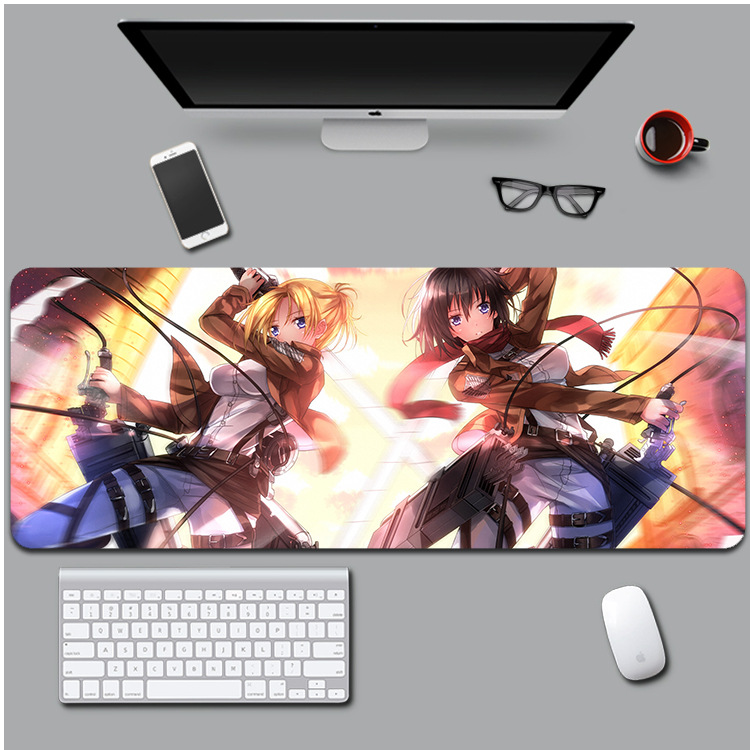 Коврик для мышки с принтом Аниме Attack on Titan 800х300х3 мм (2208224815)