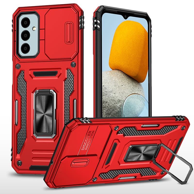 Противоударный ударопрочный чехол Camshield Army Ring для Samsung Galaxy A05s Красный / Red