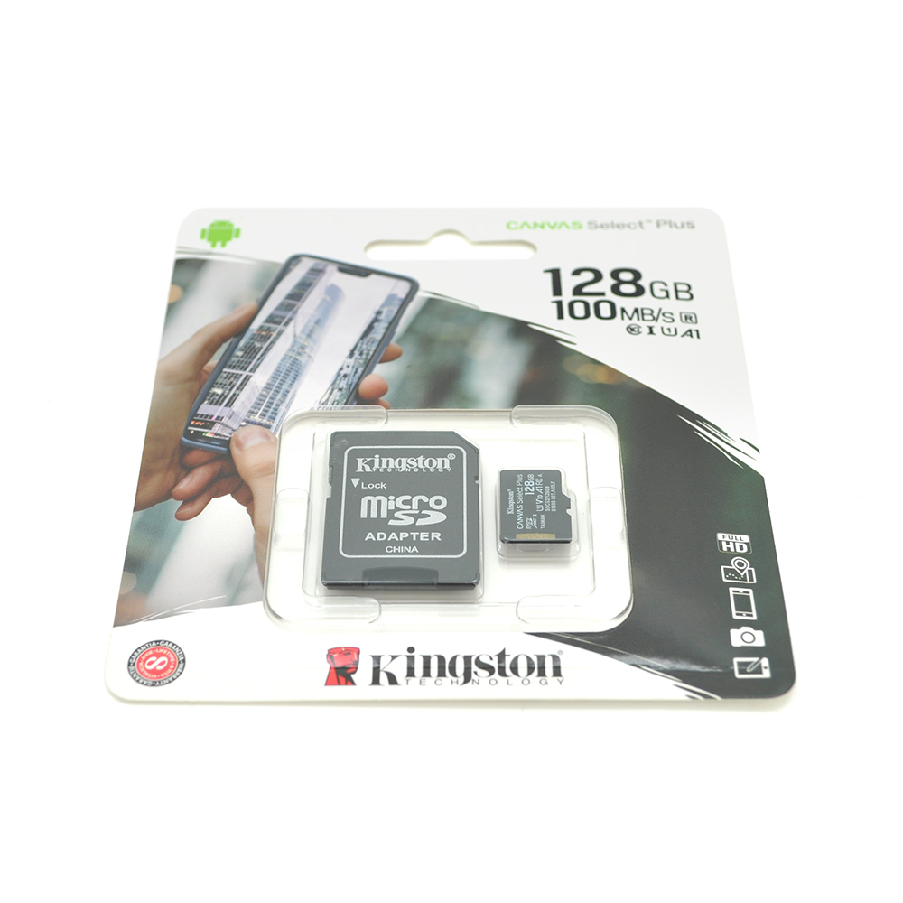 Карта памяти Kingston Canvas microSDHC Class 10 UHS-I 128 Гб (26301845)