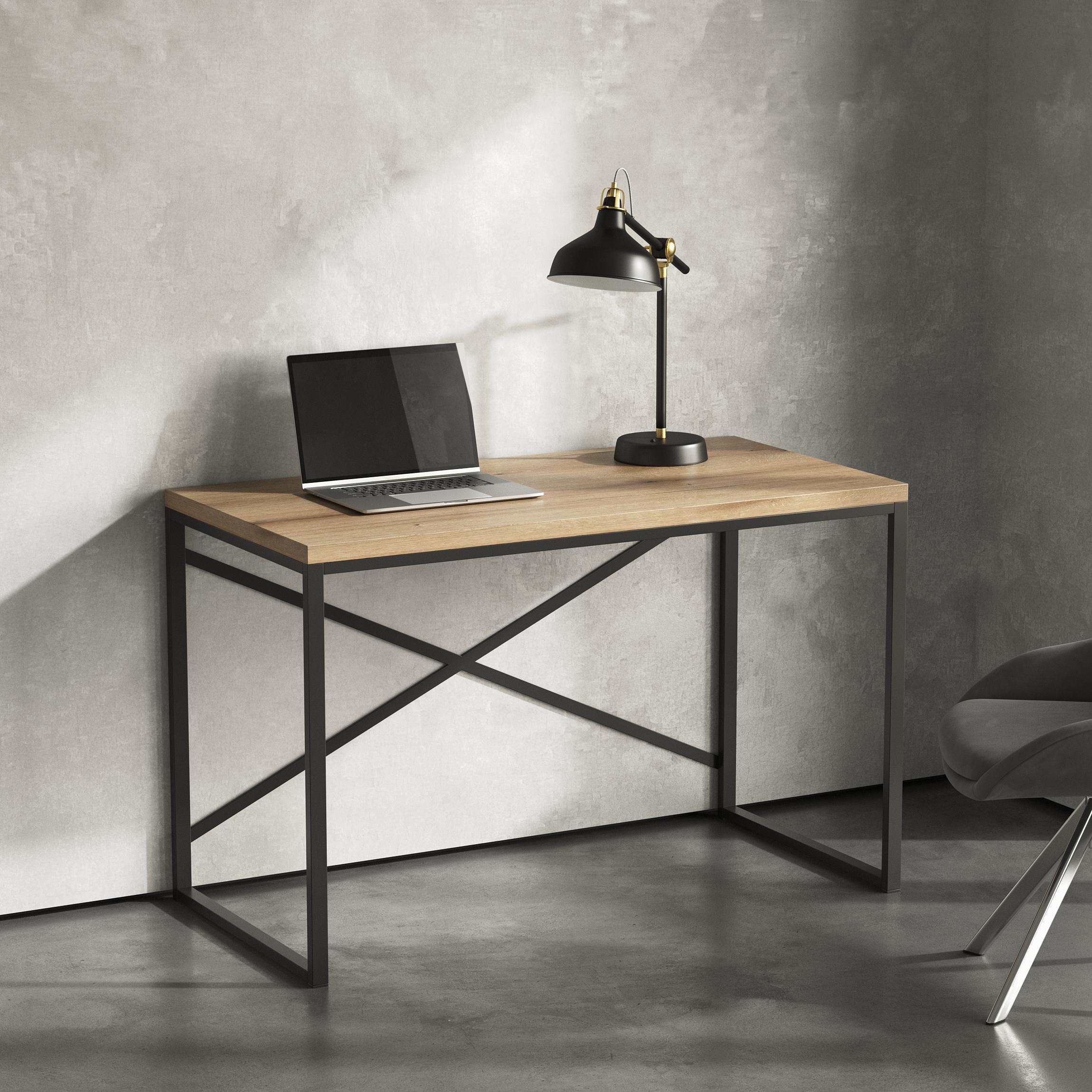 Стол письменный лофт Серия 02 1400х700х32 мм Дуб Евок прибрежный (23493232) - фото 1 Стол письменный лофт Серия 02 1400х700х32 мм Дуб Евок прибрежный (23493232) - фото 1