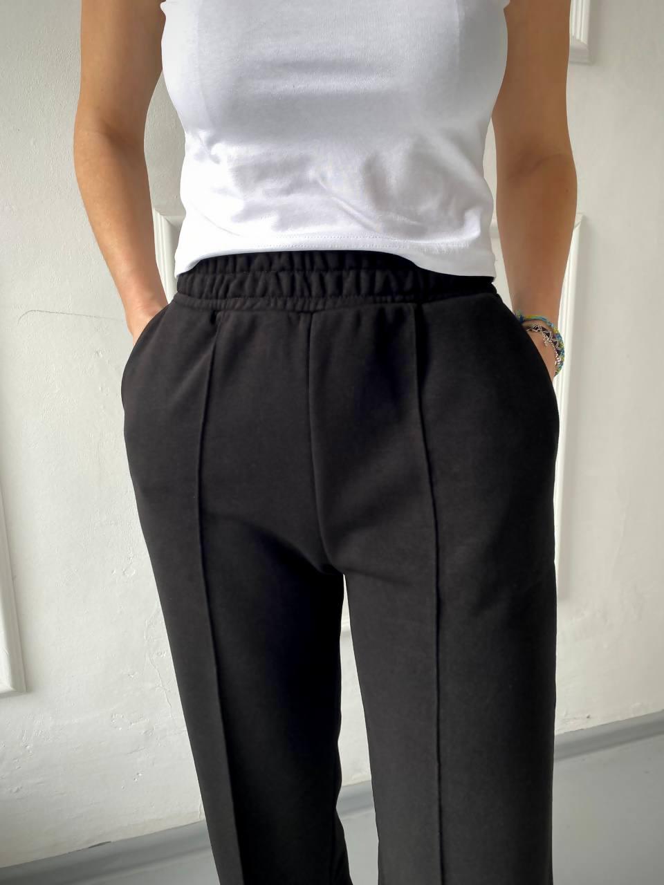 Штаны палаццо удлиненные ткань петля Ballet Grace M Черный - фото 5 Штаны палаццо удлиненные ткань петля Ballet Grace M Черный - фото 5