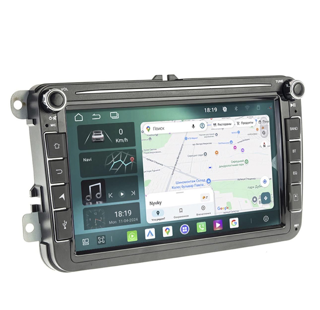 Штатная Автомагнитола VW ANDROID 8" 4x64 GB DSP/4G (122786Ep)
