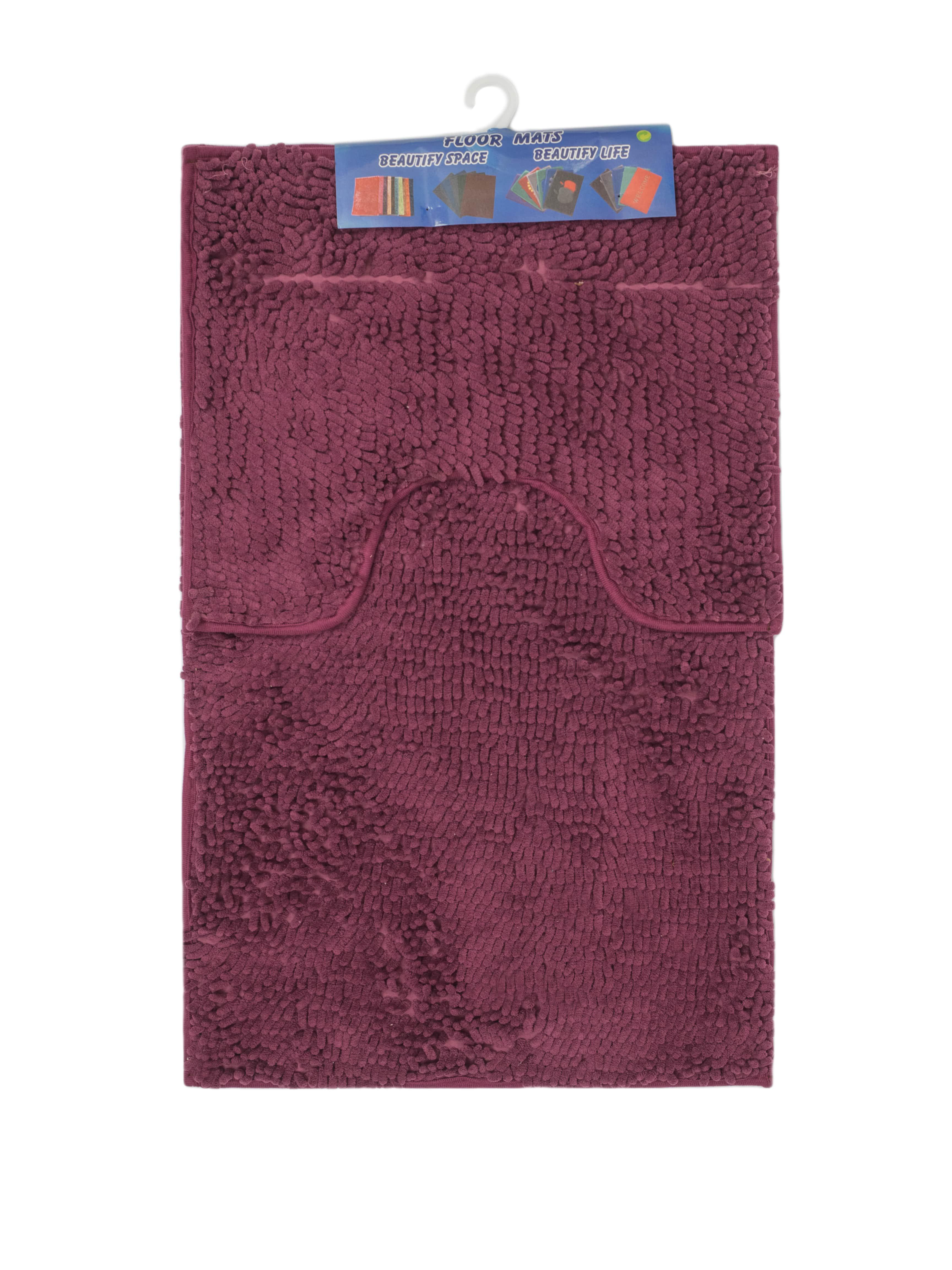 Набор ковриков Kornel в ванную комнату 50х80/40х50 см 2 шт. Фиолетовый